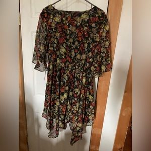 Floral wrap front Mimi dress